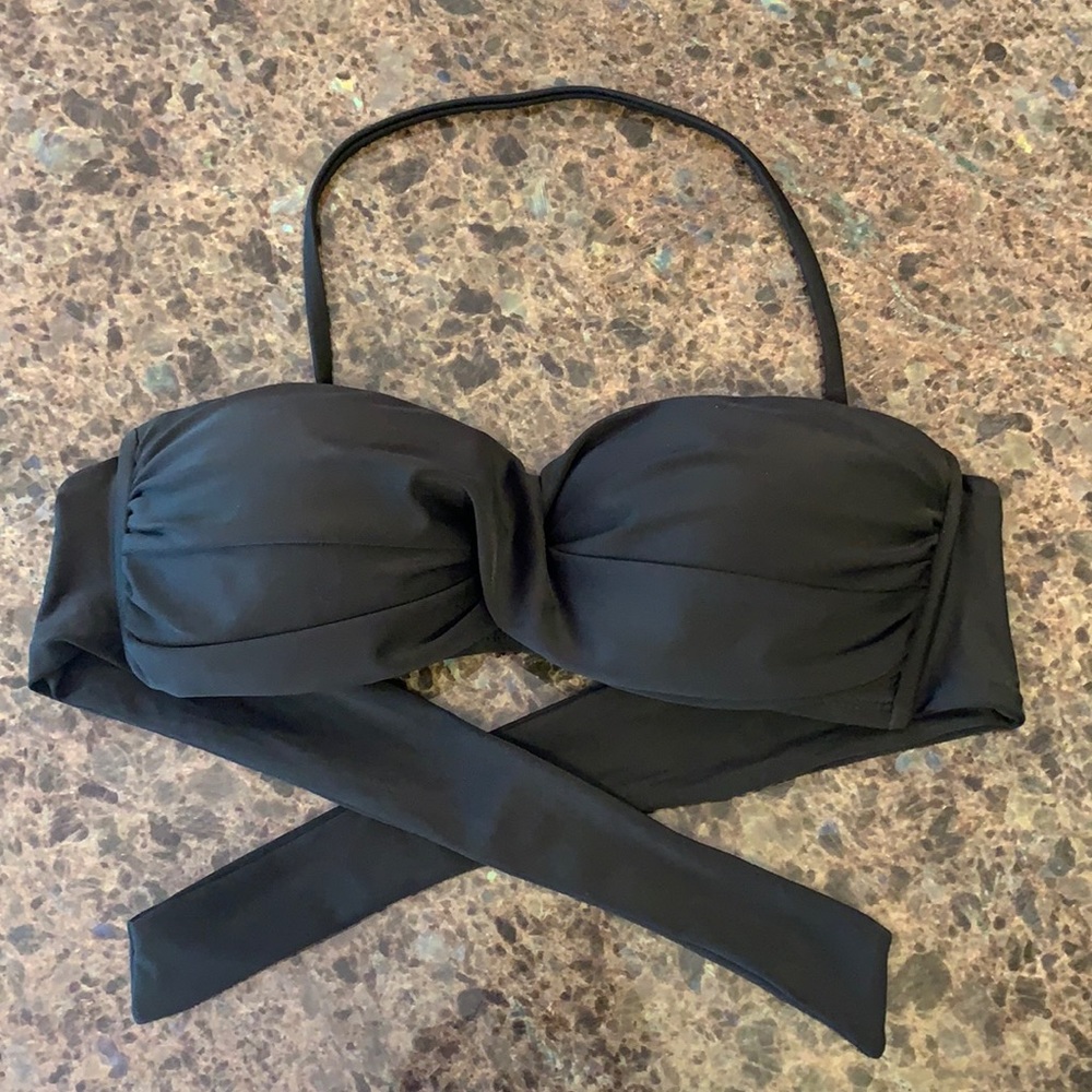 Bikini Lab Black Halter or Strapless Top Sz Small